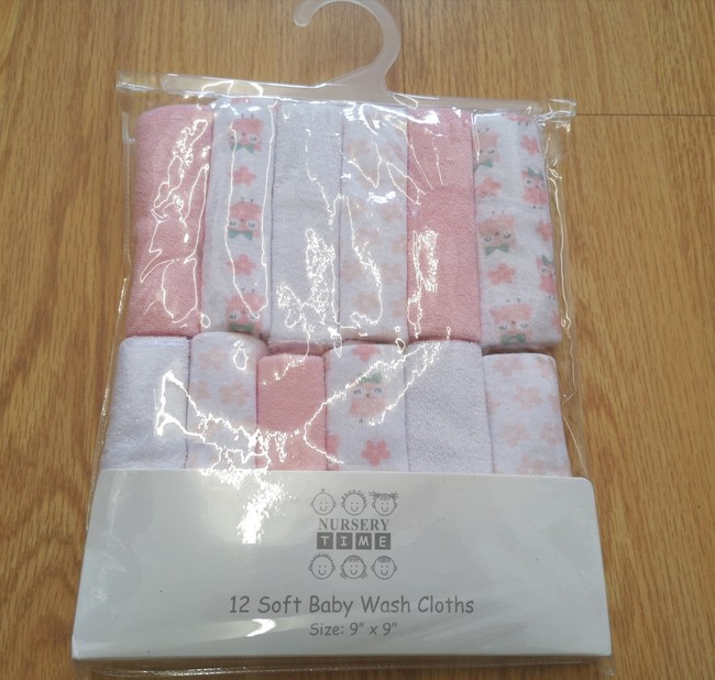 Washcloths/ Flannels
Pink