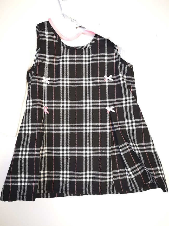 Black & Pink 2pcs Dress Set K351