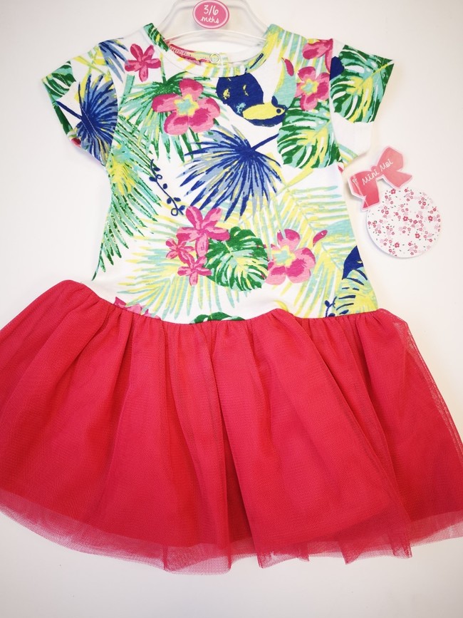  Dress with Jungle Print & Tutu Style Skirt 14525