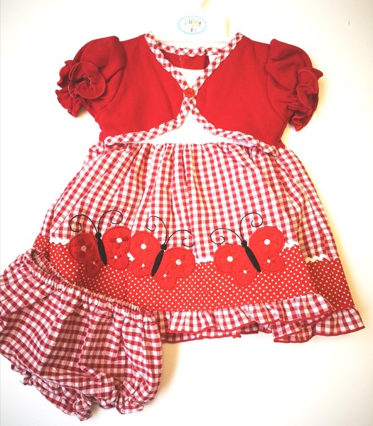 Baby cardigan dress "Butterflies" 1187