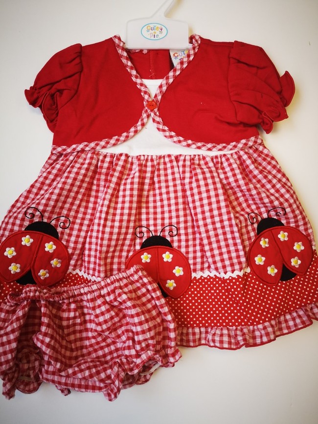 Baby cardigan dress "Ladybirds" 1185 