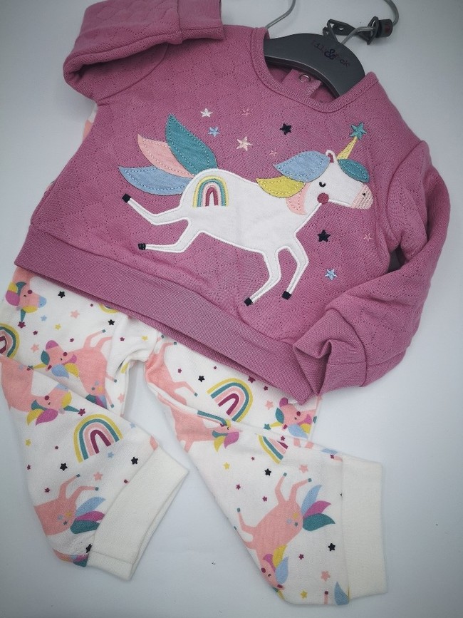 Baby Jog Set with Socks -"Unicorn"