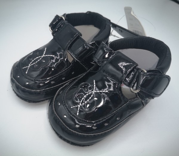 Pram Shoes - Velcro 411 black 