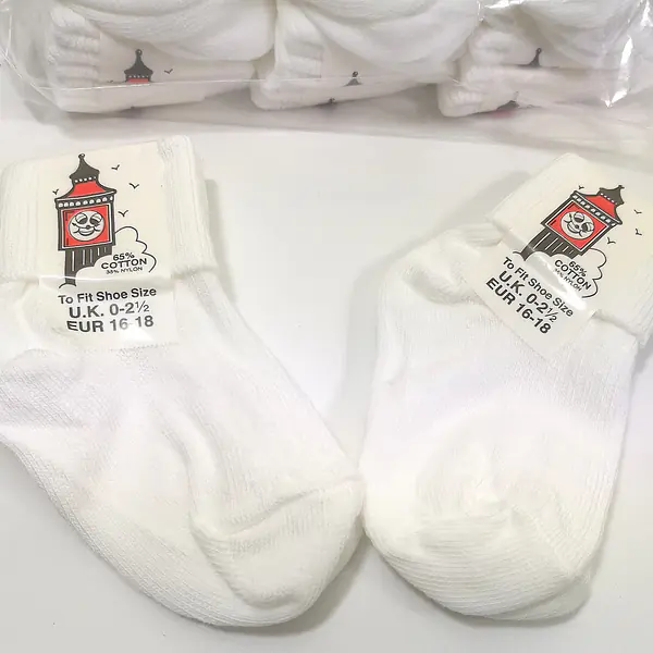 Ankle  Socks -TOT -White 
