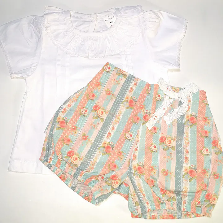 Floral design Frilly Jam Pant Set 2711 (6pcs) - Master