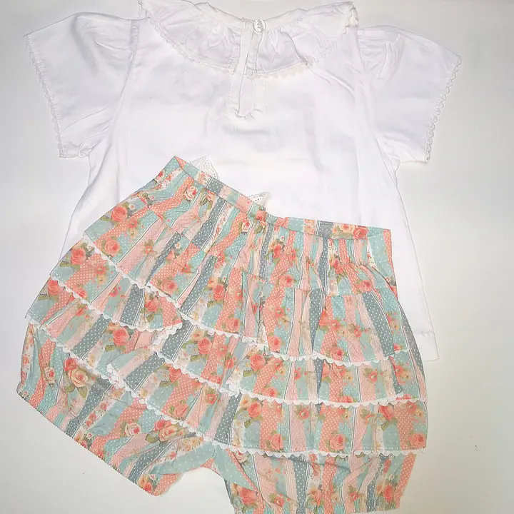 Floral design Frilly Jam Pant Set 2711 (6pcs) - Master