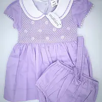 Lilac Smock Dress Set 2800