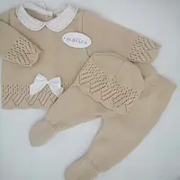 Knitted Box Set 24 camel / natural 