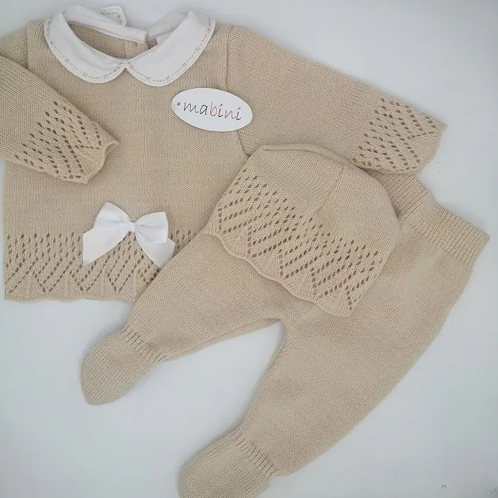 Knitted Box Set 24 camel / natural 