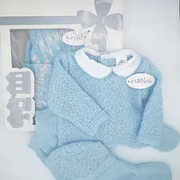 Knitted Box Set 22 Blue
showing box & set 