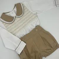  Boys Camel Smock Set 5203