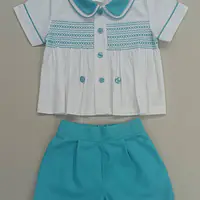 Aqua Smock Shorts Set 1225 