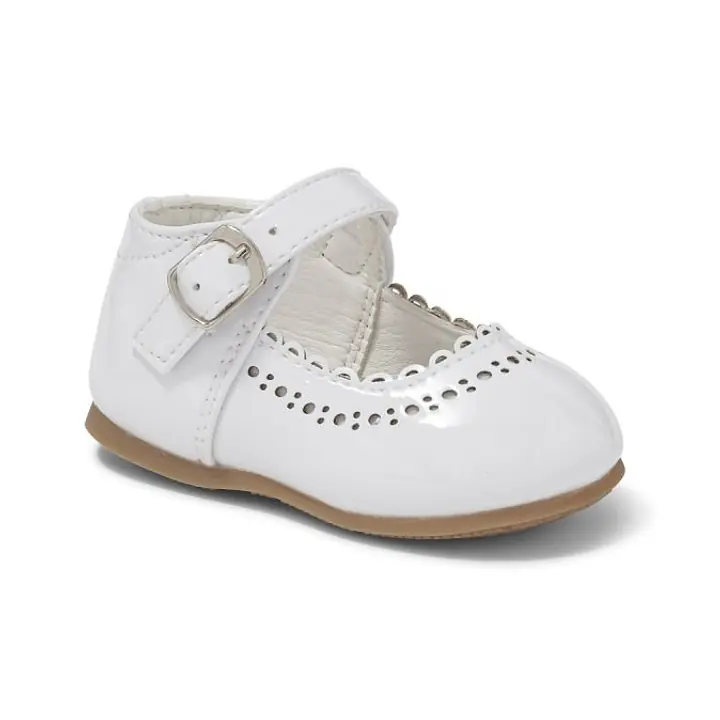 Debbie Satin Shoes  - White