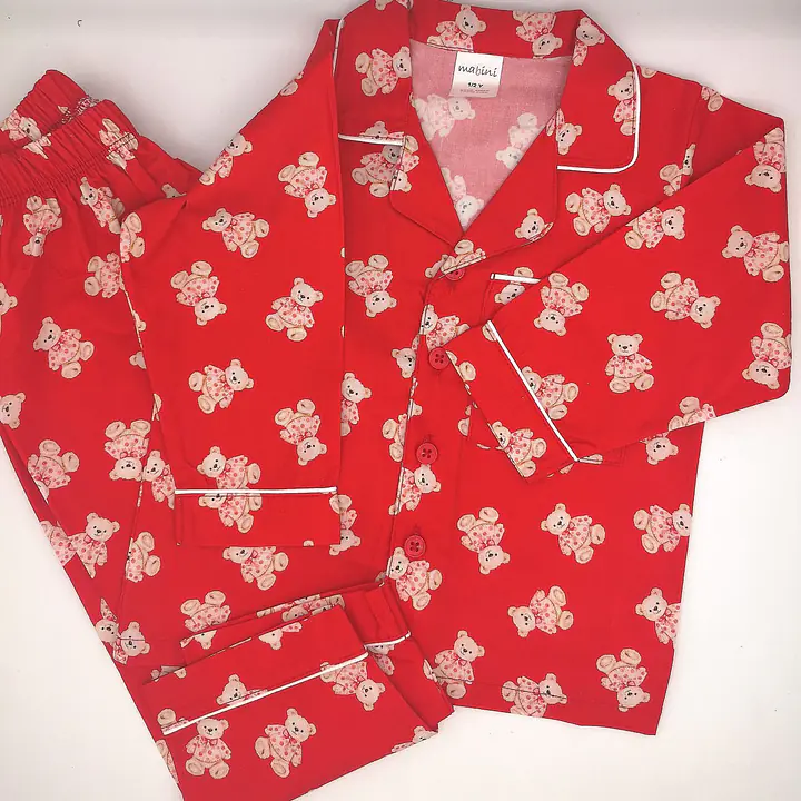 Cotton Smock Teddy Pyjamas - Master