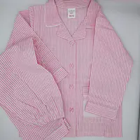 Cotton Smock Pyjamas - pink striped - Master