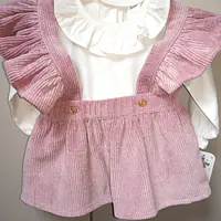 Rose Pink Cord Dress Set- last piece - Master