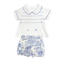 Traditional Print Blue Shorts Set 2601 (6pcs) - Master